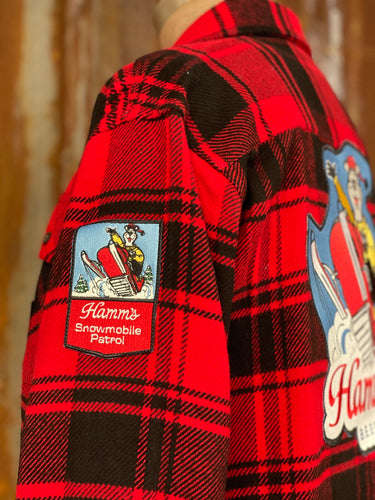 Hamm's SNOWMOBILE BEAR Heavyweight Brawny Flannel